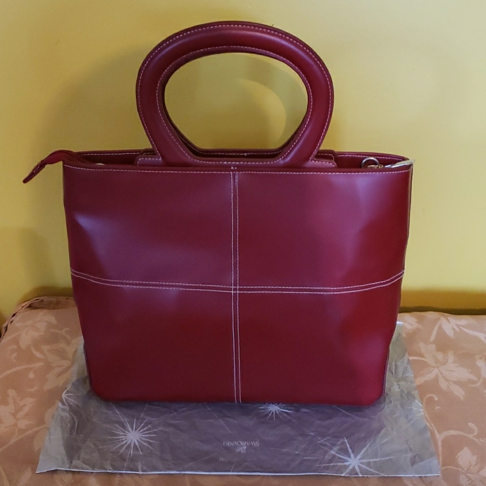 Vegan Leather Red Purse